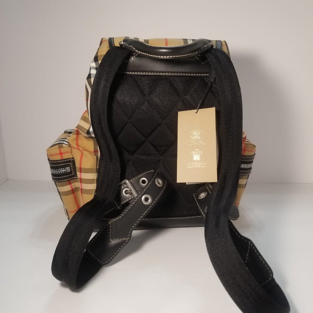 NWT Authentic Brand New BurBerry Medium Rucksack In Vintage Check Nylon - Picture 4 of 13